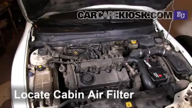 1998 Fiat Marea SX Estate 1.9L 4 Cyl. Turbo Diesel Air Filter (Cabin) Replace